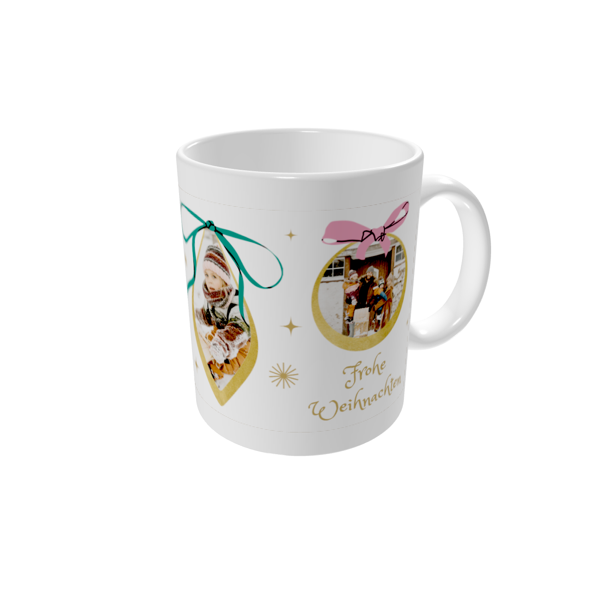 Tasse bedrucken — Schmuck und Schleife
