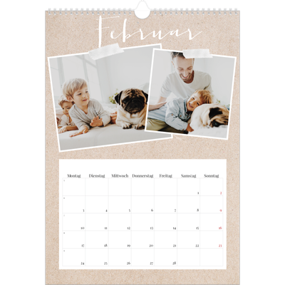 A3 Jahreskalender — Scrapbook Kalender [Februar]