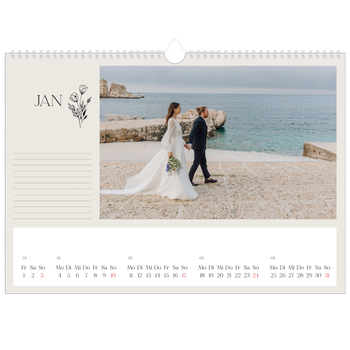 Fotokalender A3 — Blühende Initialen