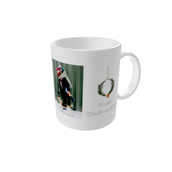 Tasse bedrucken — Rustikale Holzscheite