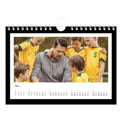 Fotokalender A5 — Schwarzer Rahmen [deckblatt]