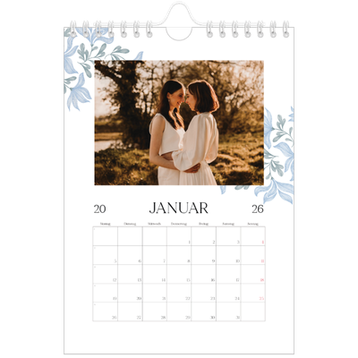 Fotokalender A5 — Elegante Blumen [Januar]