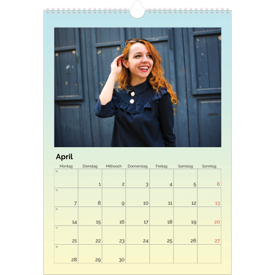 A3 Jahreskalender — Playful Pastel [April]