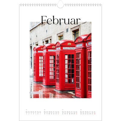 A3 Jahreskalender — Mein Reisebericht [Februar]