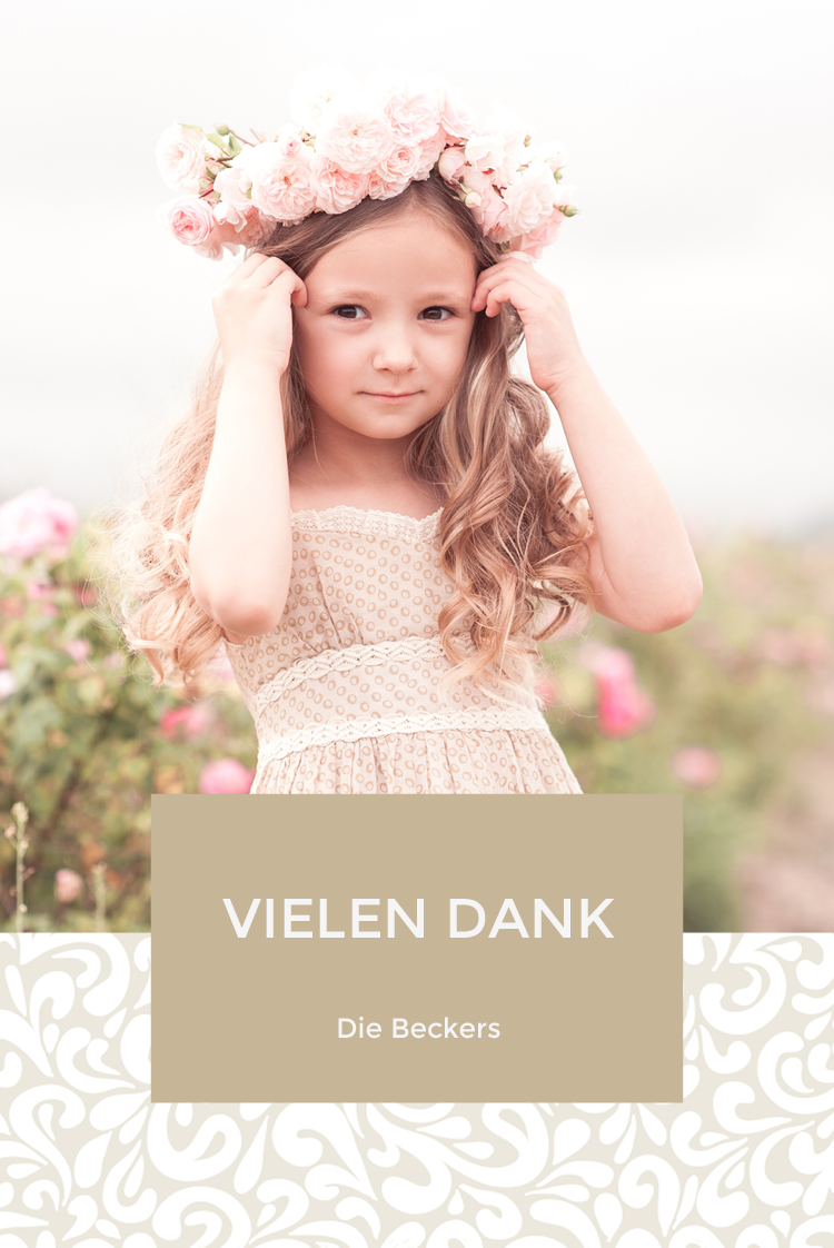 Dankeskarten — Gemusterter Hintergrund