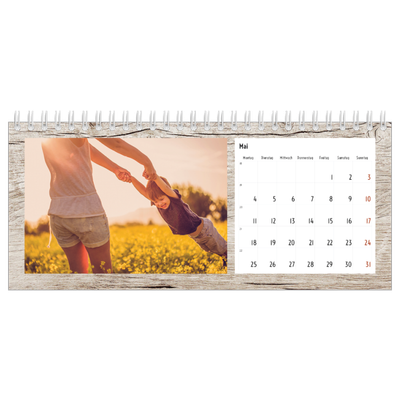 Tischkalender — Holzhintergründe [deckblatt]