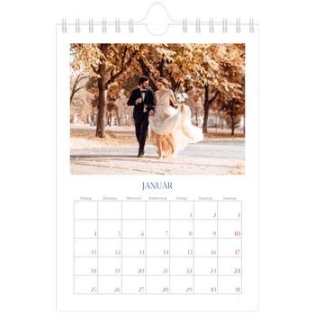 Fotokalender A5 — Kobalt Klassik