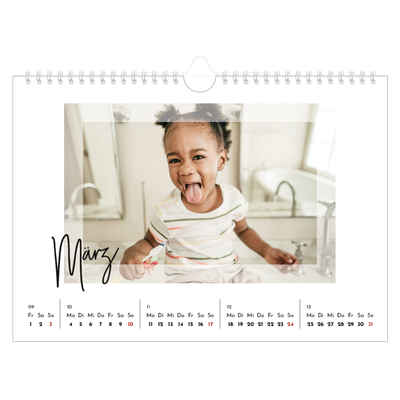 Fotokalender A4 — Durchsichtige Rahmen [Marsch]