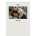 Fotokalender A4 (20 x 30 cm) — Schlicht in Creme [Januar]