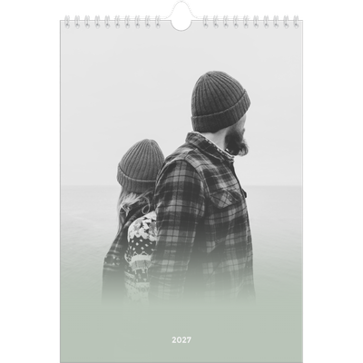 Fotokalender A4 (20 x 30 cm) — Zartgrüner Farbverlauf [deckblatt]