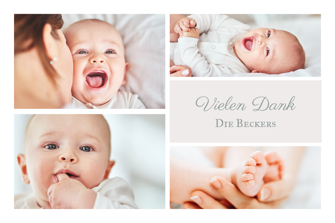 Dankeskarten — Babygesicht