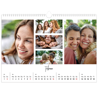 Fotokalender A3 — Fotoarrangement [Februar]