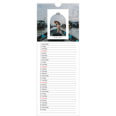 Küchenkalender  — Der offene Bogen [April]