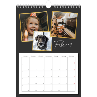 Fotokalender A4 (20 x 30 cm) — Mosaik aus Erinnerungen [Februar]