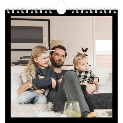 Jahreskalender Quadratisch — Black margin [deckblatt]