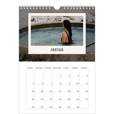 Fotokalender A4 (20 x 30 cm) — Die Porträtaufnahme [Januar]