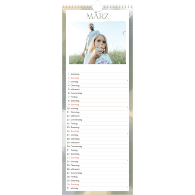 Küchenkalender  — Farbpinsel-Effekt [Marsch]
