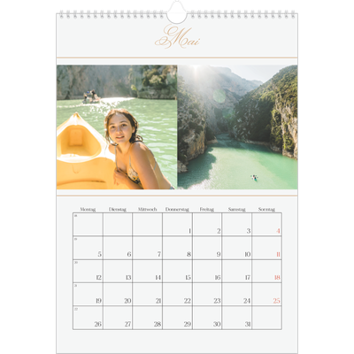 A3 Jahreskalender — Goldschrift Banner [deckblatt]