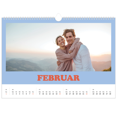 Fotokalender A3 — Rahmen im Retrostil [Februar]