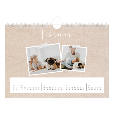 Fotokalender A5 — Scrapbook Kalender [Februar]
