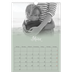 A3 Jahreskalender — Zartgrüner Farbverlauf [Marsch]