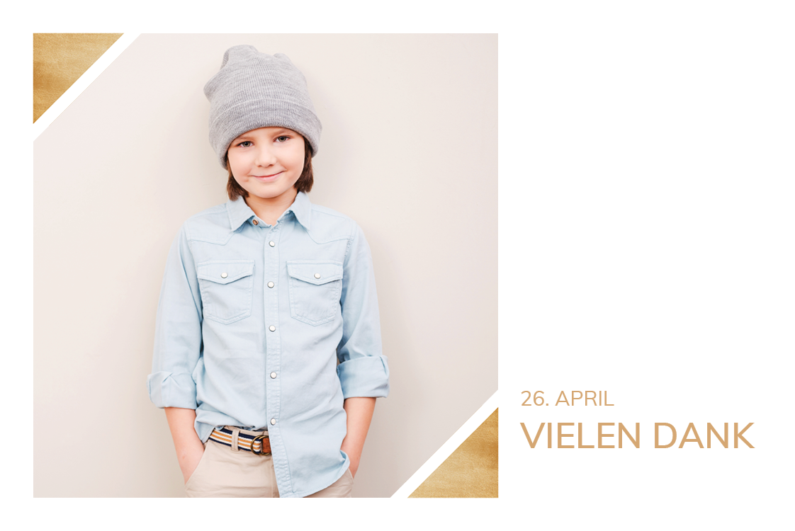 Dankeskarten — Minimalistisches Mosaik