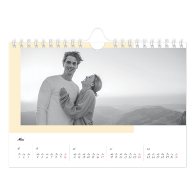 Fotokalender A5 — Farbige Rahmen [deckblatt]