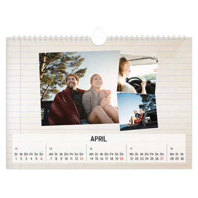 Fotokalender A4 — Parts unknown [April]