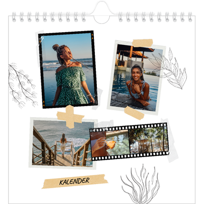 Jahreskalender Quadratisch — Scrapbook-Flair [deckblatt]