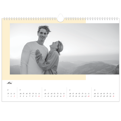Fotokalender A3 — Farbige Rahmen [deckblatt]