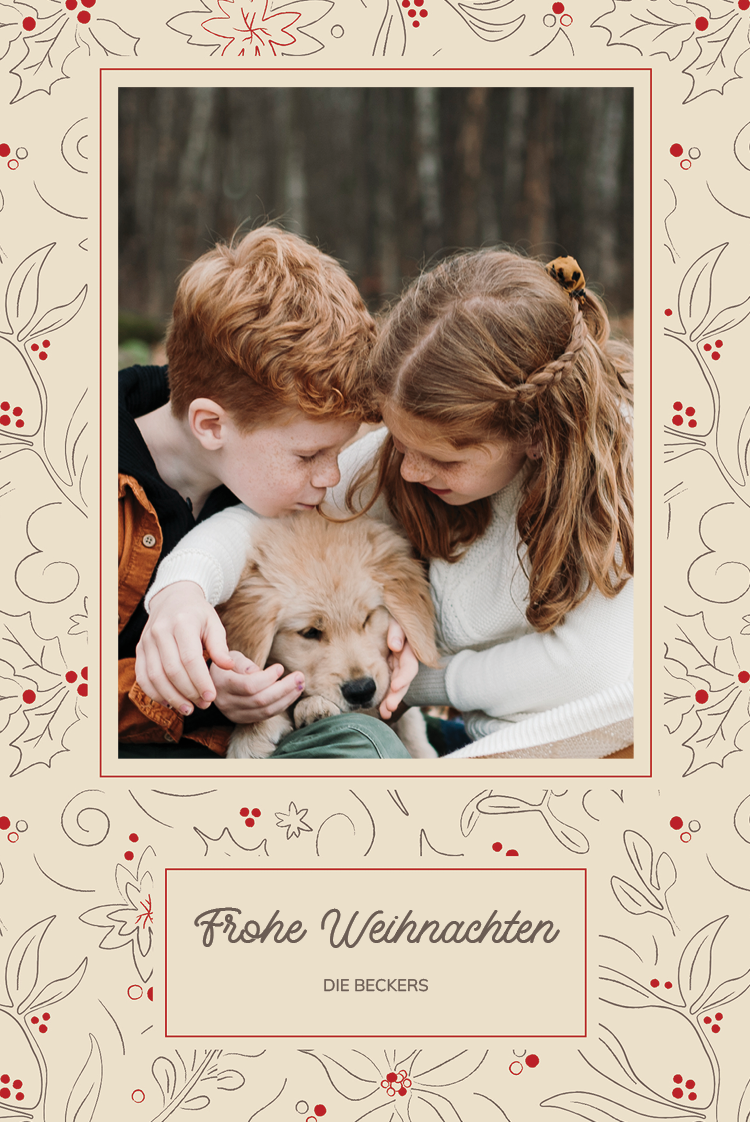 Fotokarten — Waldblätter