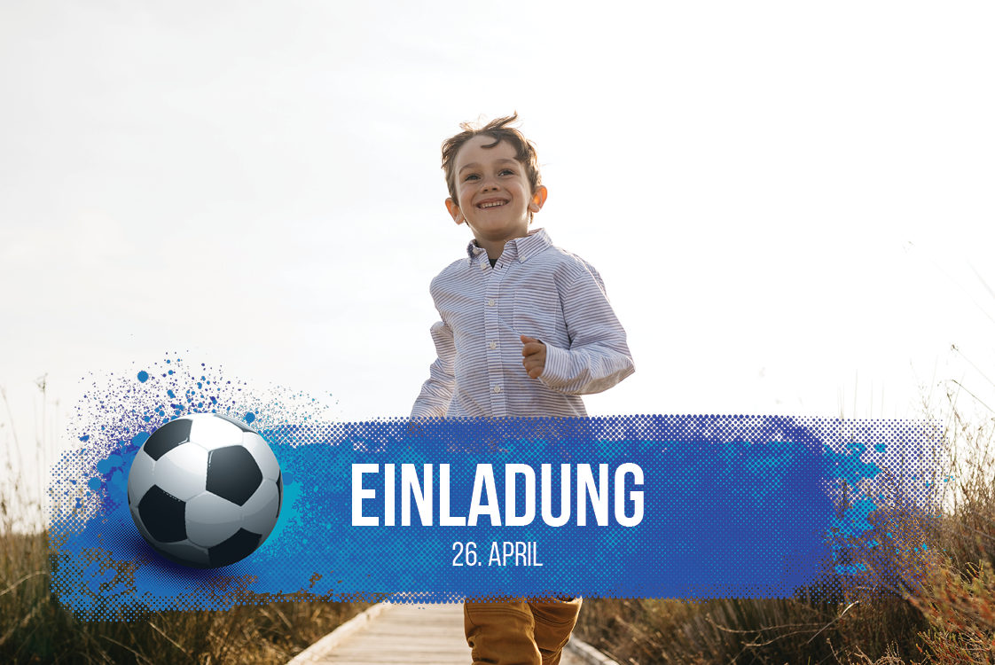 Einladungskarten — Fußballfan