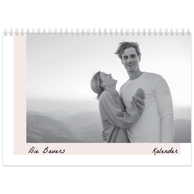 Fotokalender A4 doppelt (30 x 40 cm) — Farbige Rahmen [deckblatt]