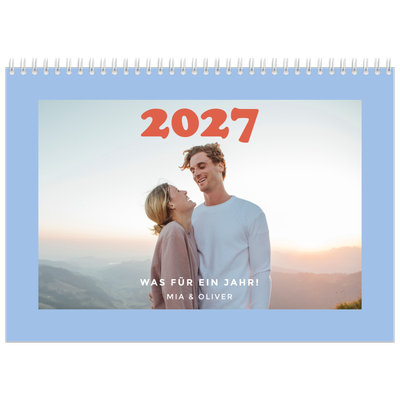 Fotokalender A4 doppelt (30 x 40 cm) — Rahmen im Retrostil [deckblatt]