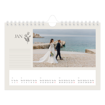 Fotokalender A5 — Blühende Initialen