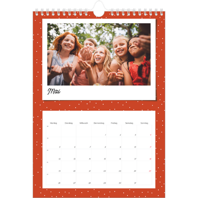 Fotokalender A4 (20 x 30 cm) — Bunte Retro-Bilder [deckblatt]