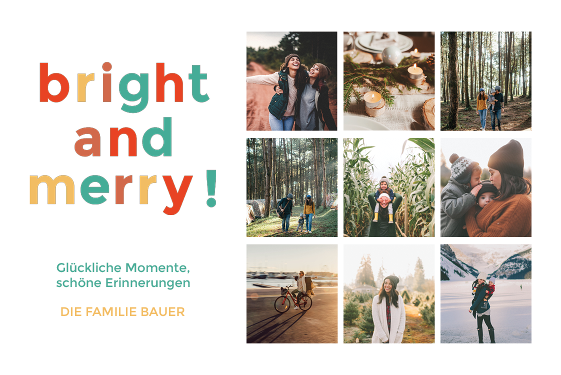 Fotokarten — Fröhlich und leuchtend