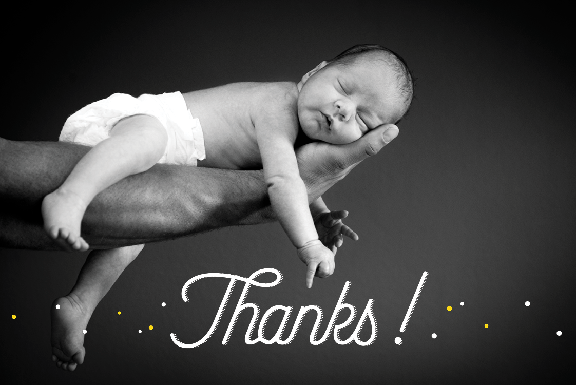 Dankeskarten — Box in Nachtblau