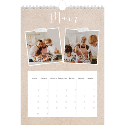 Fotokalender A4 (20 x 30 cm) — Scrapbook Kalender [Marsch]