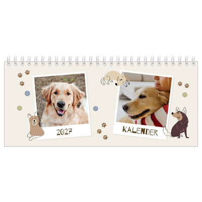 Tischkalender — Verspielter Welpe [deckblatt]