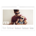 Fotokalender A4 — Großer Monat [Februar]