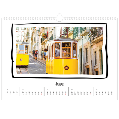Fotokalender A3 — Scrapbook-Schnappschüsse [Januar]