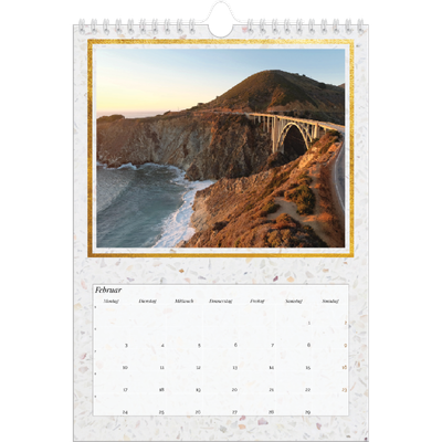 Fotokalender A4 (20 x 30 cm) — Classic Marble [Marsch]