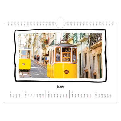 Fotokalender A4 — Scrapbook-Schnappschüsse [Januar]