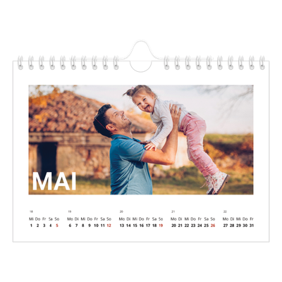 Fotokalender A5 — Großer Monat [deckblatt]