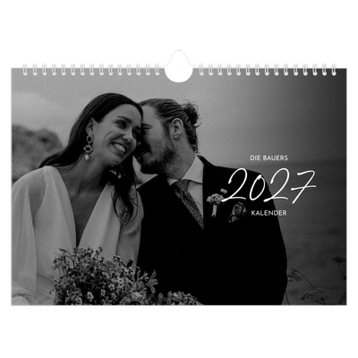Fotokalender A4 — Elegante Schrift [deckblatt]