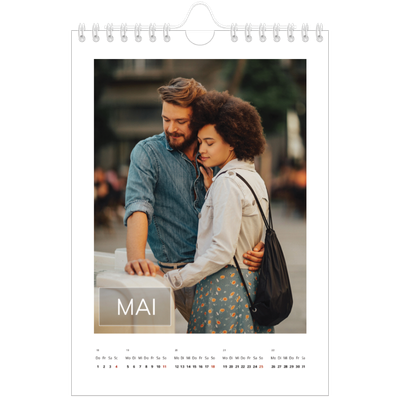 Fotokalender A5 — Datumsfeld-Overlay [Mai]