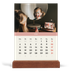 Tischkalender mit Holzfuß Hochformat  — Pastellfarbene Monate [deckblatt]